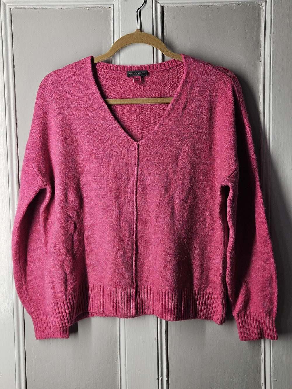 Vince Camuto Hot Pink V-Neck Sweater